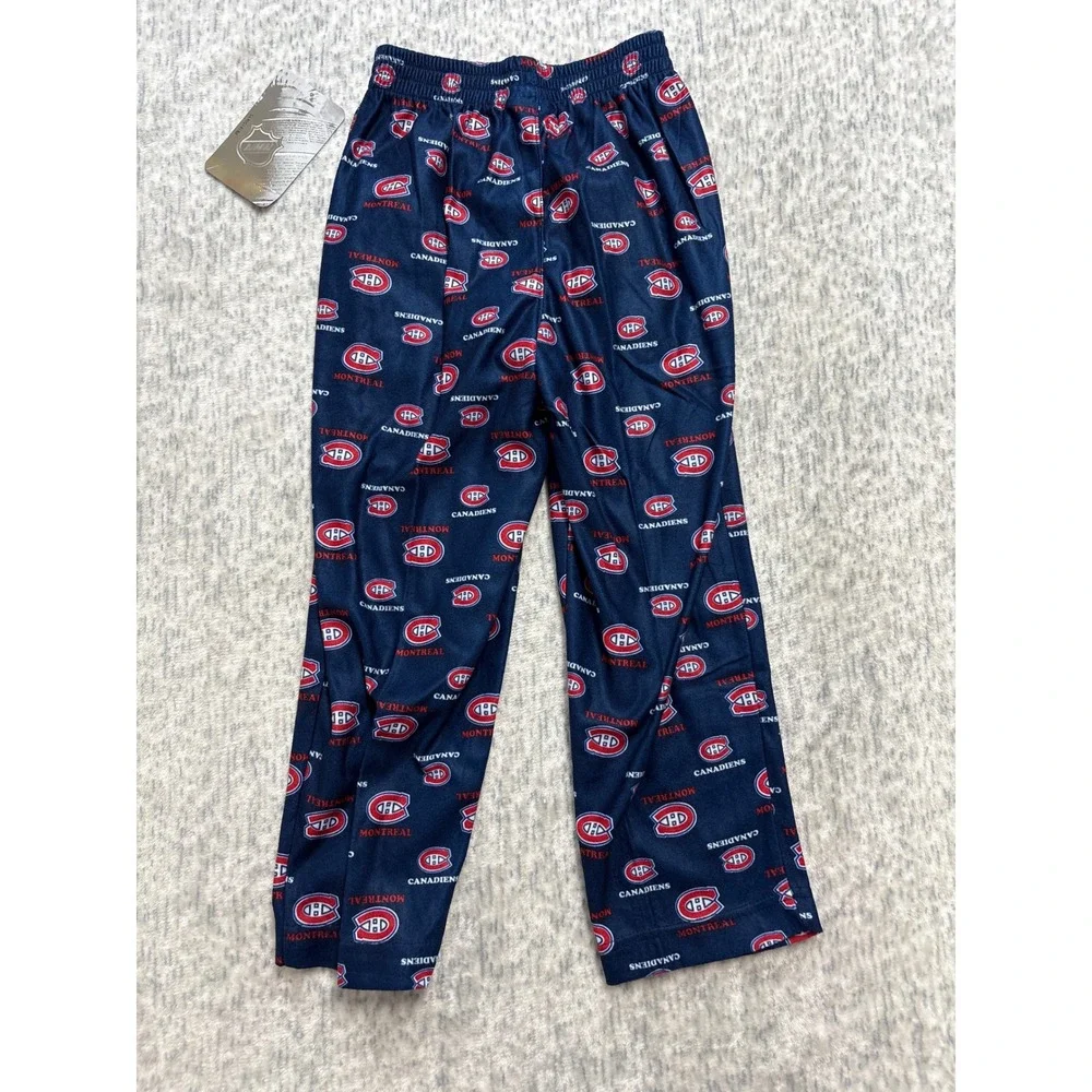 NHL Montreal Canadiens Kids Pajama Pants Navy Blue 4T KN8-54LF4 JJ New With Tags